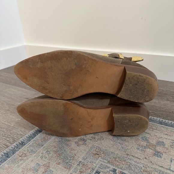 Steve Madden Suede Brown Buckle Bootie Sz 7 - Picture 5 of 5